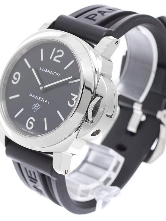 PANERAI Luminor base logo PAM00000 black Dial Hand Winding Men\'s Watch_962487 main image 6